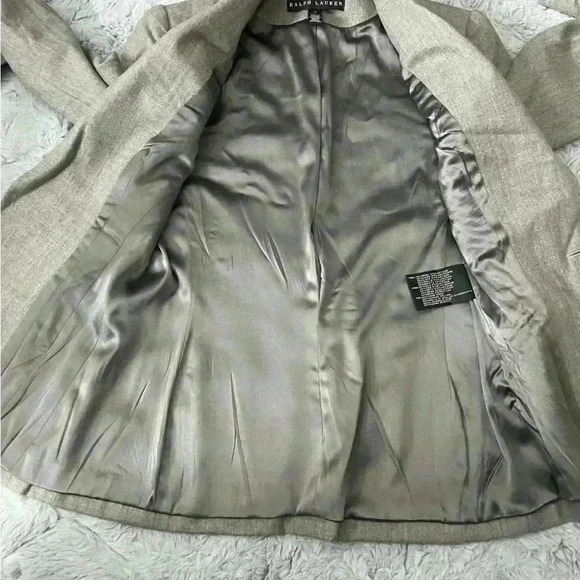 Ralph Lauren Black Label Womens Blazer Jacket Size 2 Wool Silk Preppy Equestrian - Picture 8 of 16